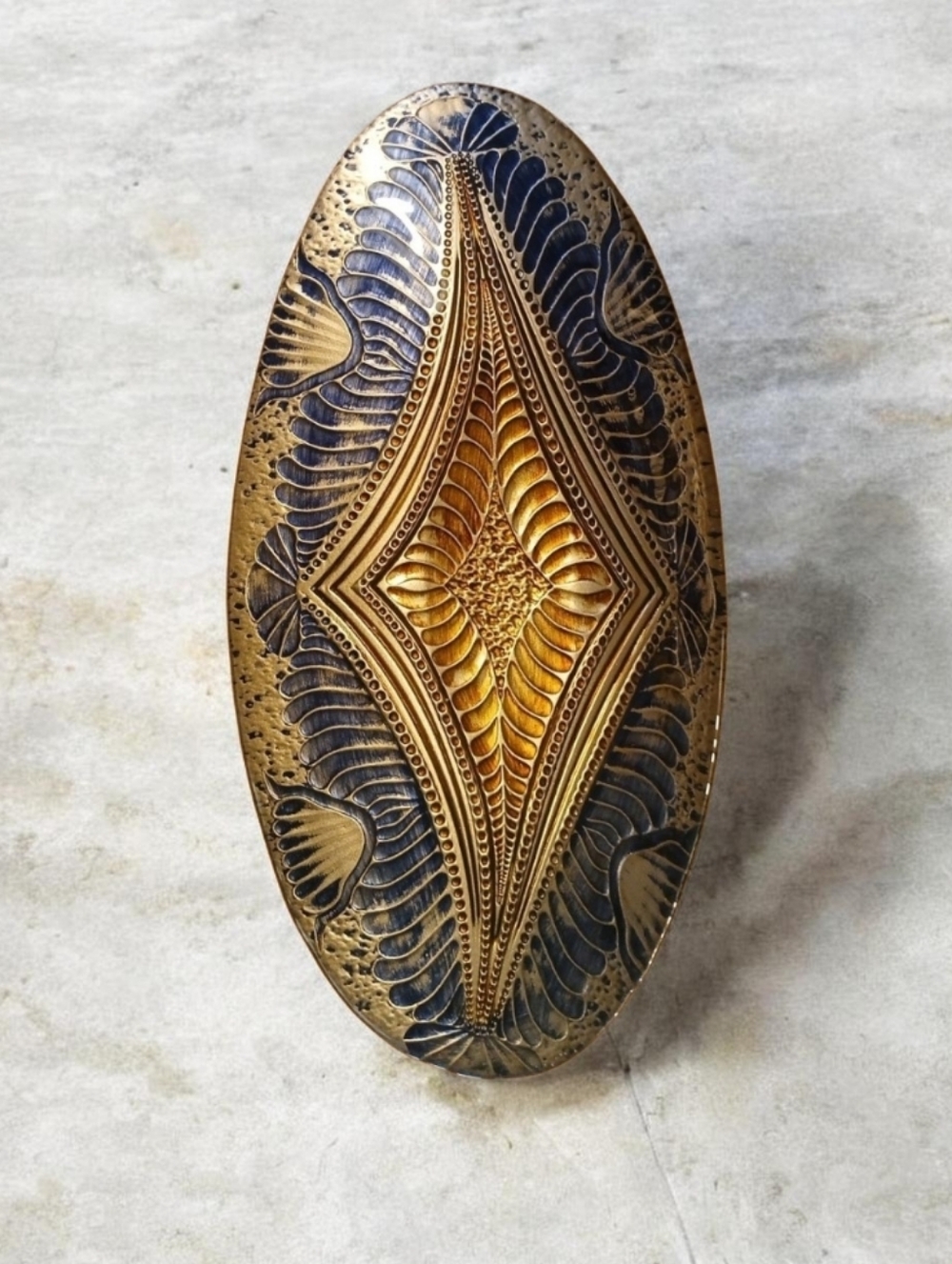 Oval Decorative Plate / Glass Dish / Platter